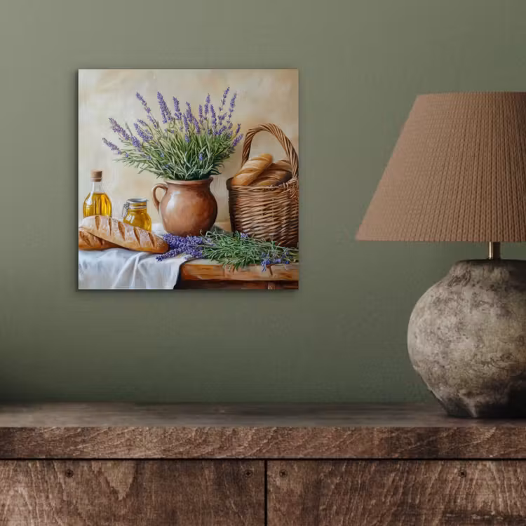 Lavendel - Brood - Stilleven aluminium wit klein -sfeer2
