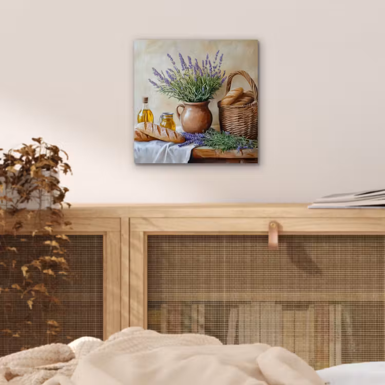 Lavendel - Brood - Stilleven aluminium wit klein -sfeer3