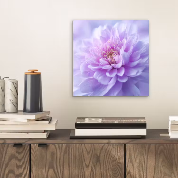 Paars - Dahlia - Dromerig aluminium wit klein -sfeer1
