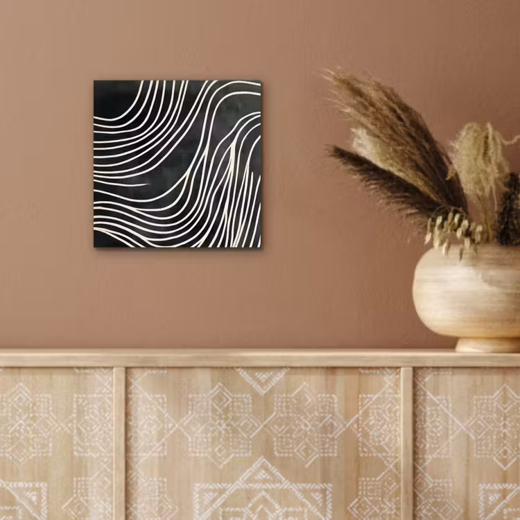 Lijnen - Patroon - Abstract - Wit aluminium wit klein -sfeer4