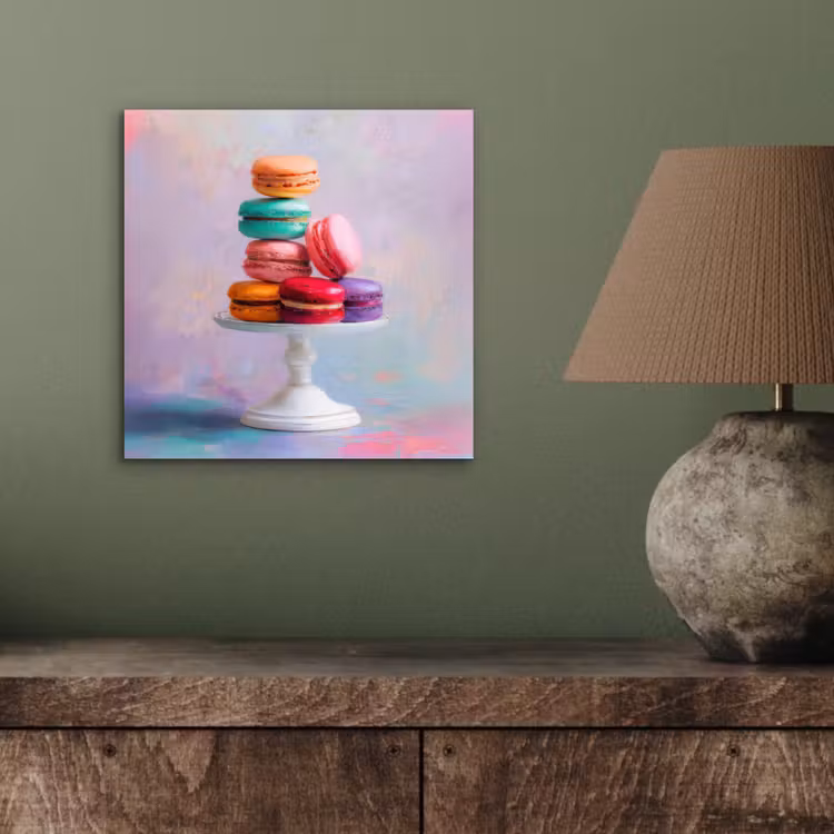 Macarons - Schaal - Pastel - Kleurrijk aluminium wit klein -sfeer2