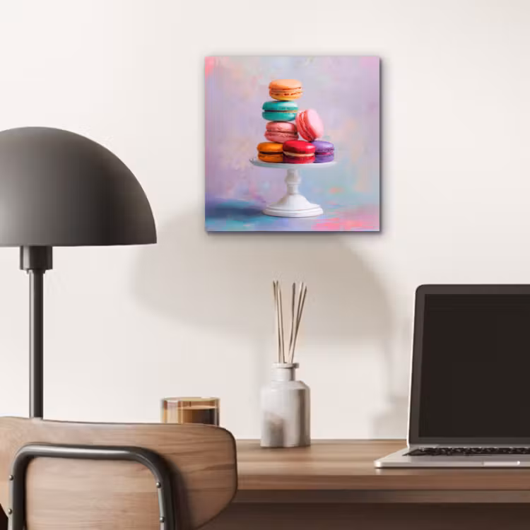 Macarons - Schaal - Pastel - Kleurrijk aluminium wit klein -sfeer5