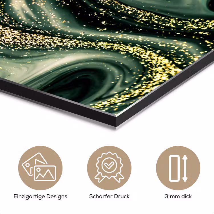 Marmer - Goud - Glitter - Groen - Marmerlook - Luxe aluminium wit klein -closeup_DE