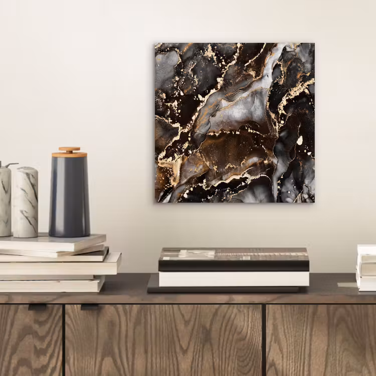 Marmer - Goud - Glitter - Luxe aluminium wit klein -sfeer1