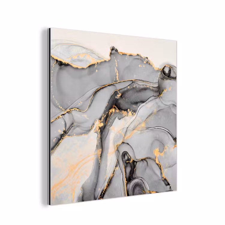 Marmer - Goud - Grijs aluminium wit klein -3d