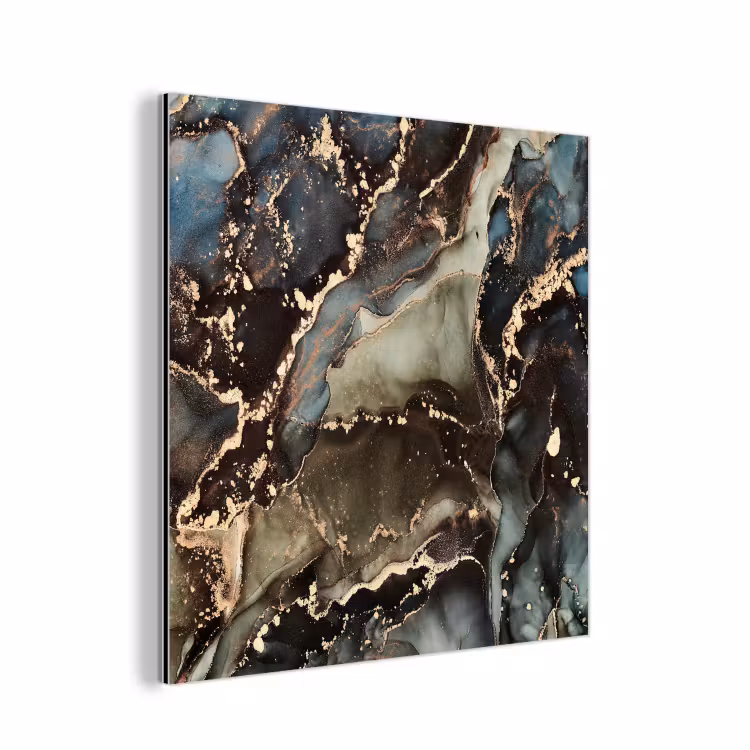 Marmer - Goud - Groen aluminium wit klein -3d