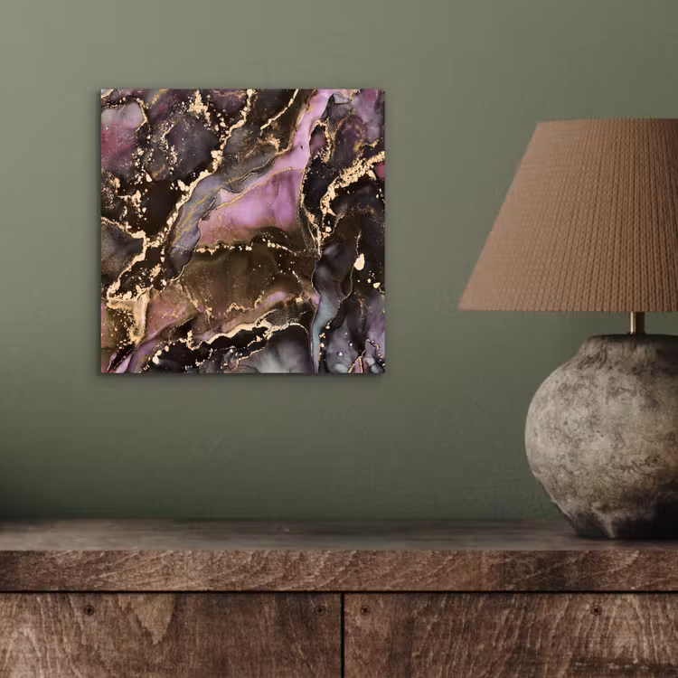 Marmer - Gold - Steen - Abstract aluminium wit klein -sfeer2