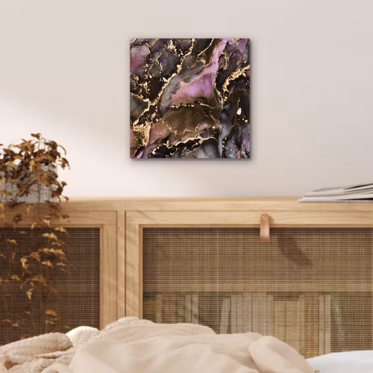 Marmer - Gold - Steen - Abstract aluminium wit klein -sfeer3