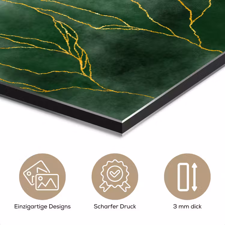 Marmer - Groen - Luxe - Goud - Marmerlook aluminium wit klein -closeup_DE