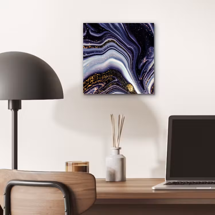 Marmer - Paars - Luxe - Marmerlook - Glitter aluminium wit klein -sfeer5