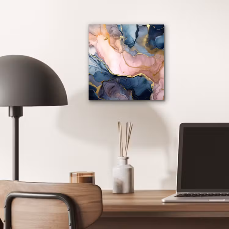 Marmer - Roze - Blauw aluminium wit klein -sfeer5