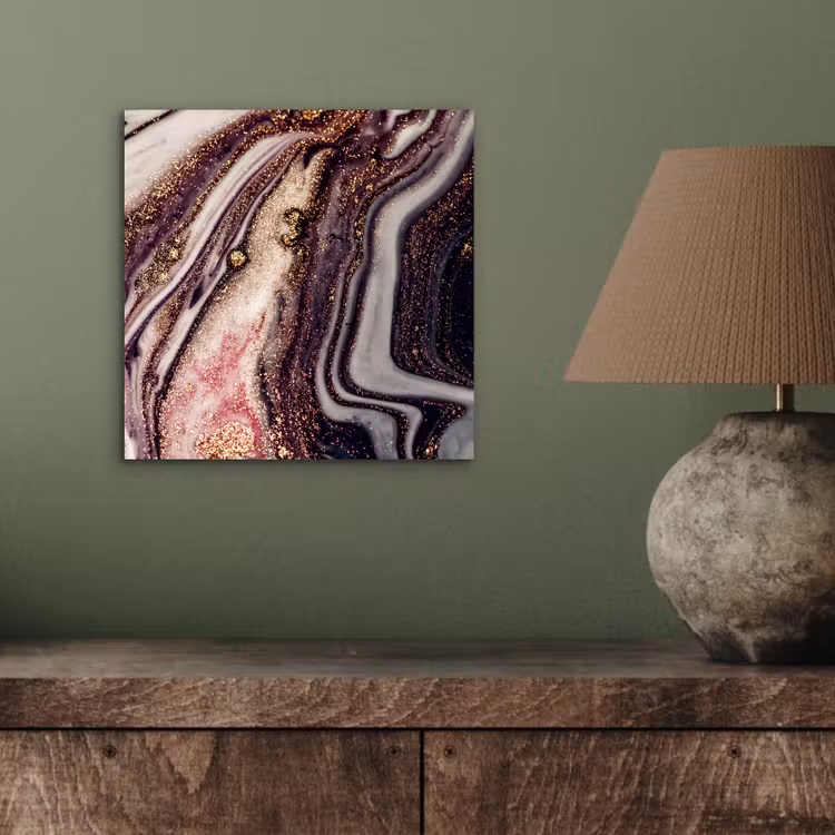 Marmer - Roze - Goud - Glitter - Marmerlook aluminium wit klein -sfeer2