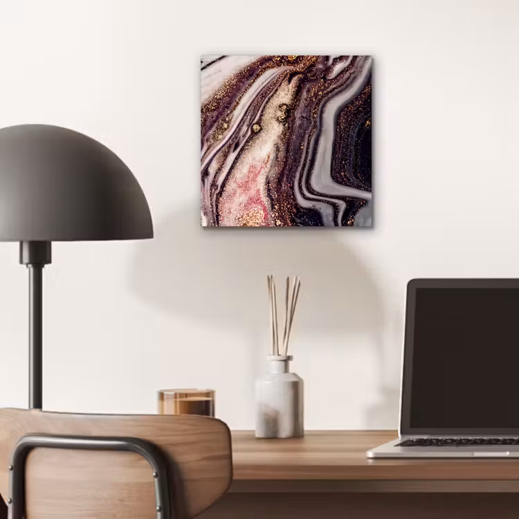 Marmer - Roze - Goud - Glitter - Marmerlook aluminium wit klein -sfeer5