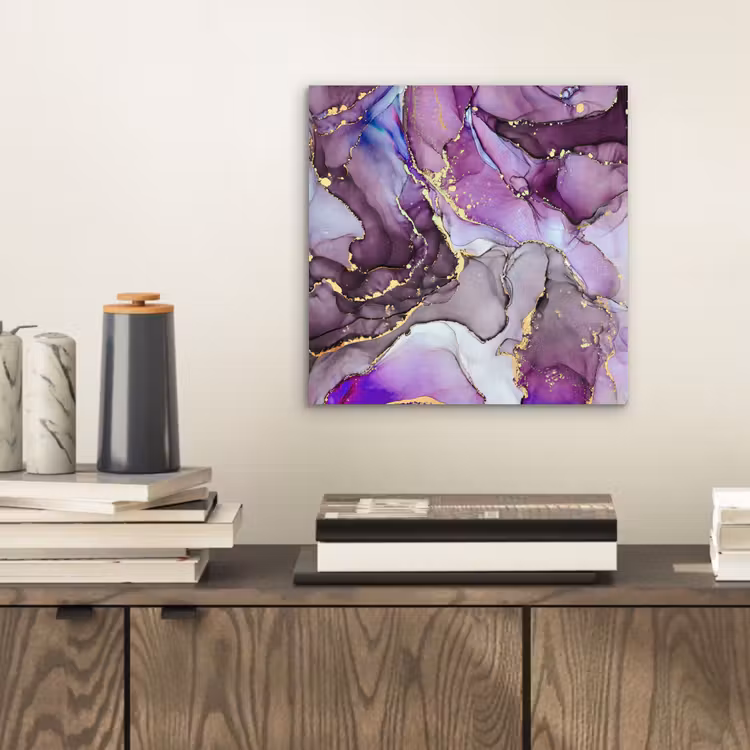 Marmer - Roze - Paars - Gold aluminium wit klein -sfeer1