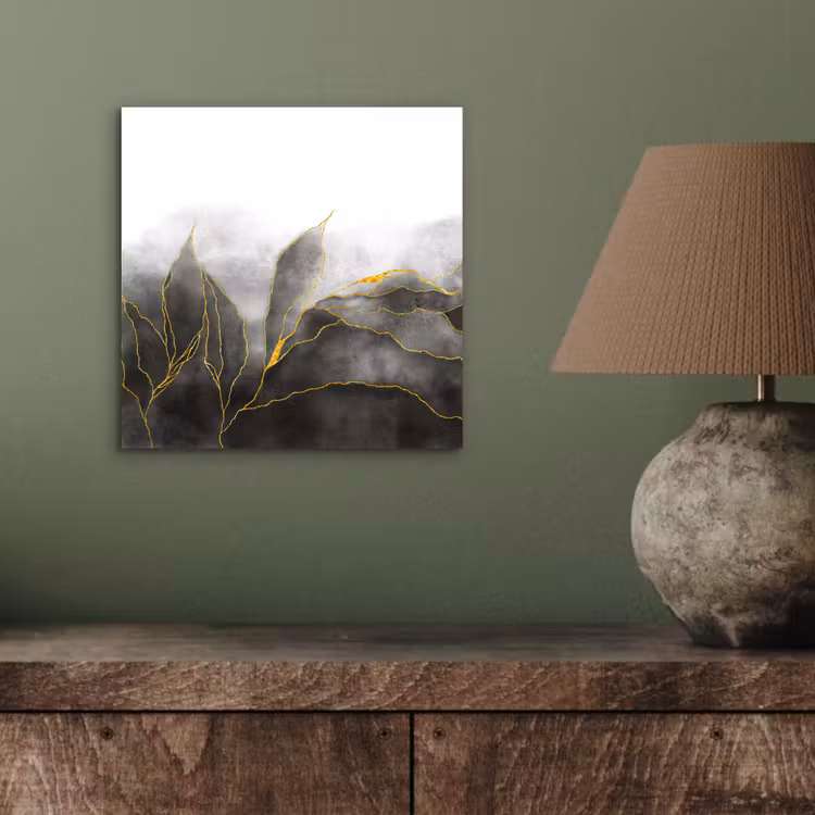 Marmer - Zwart - Goud - Luxe - Marmerlook aluminium wit klein -sfeer2