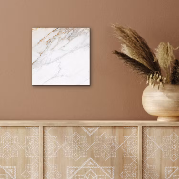 Marmer - Steen - Wit - Goud - Marmerlook - Steen - Luxe aluminium wit klein -sfeer4