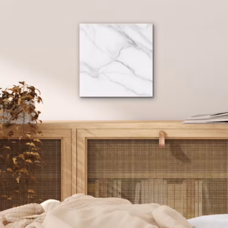 Marmer - Structuur - Wit - Grijs - Steen - Marmerlook aluminium wit klein -sfeer3