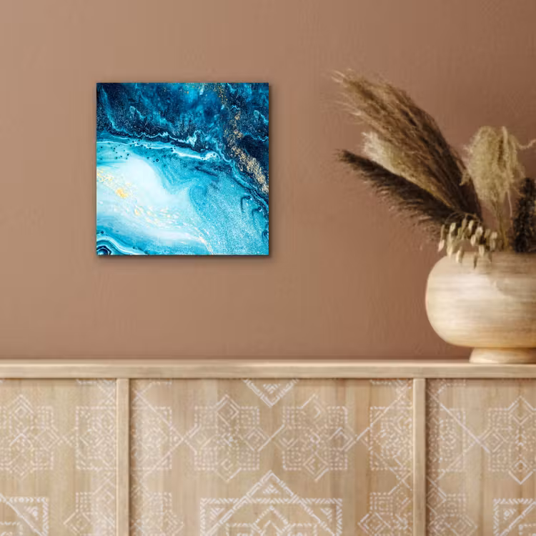 Marmerlook - Blauw - Goud - Luxe - Glitter - Marmer aluminium wit klein -sfeer4