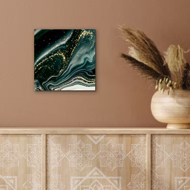 Marmerlook - Goud - Groen - Glitter - Design - Marmer aluminium wit klein -sfeer4