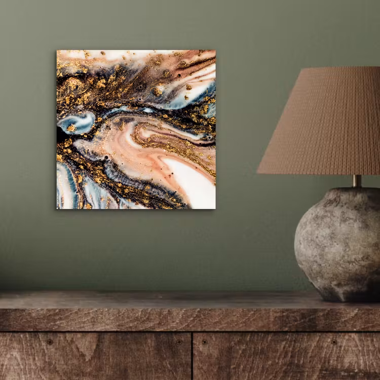 Marmerlook - Goud - Zwart - Glitter - Chic aluminium wit klein -sfeer2