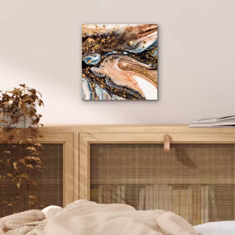 Marmerlook - Goud - Zwart - Glitter - Chic aluminium wit klein -sfeer3