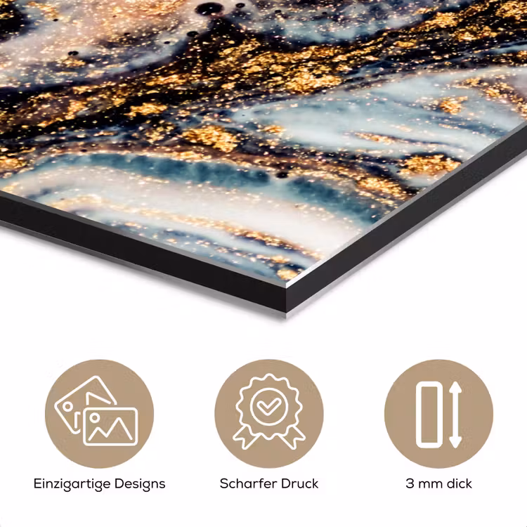 Marmerlook - Goud - Zwart - Glitter - Chic aluminium wit klein -closeup_DE