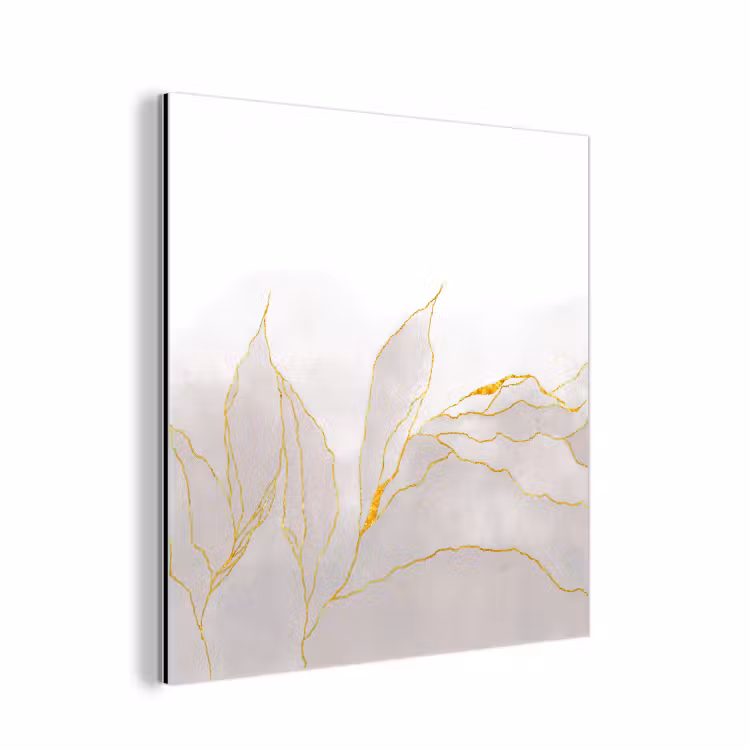 Marmerlook - Grijs - Goud - Chic - Marmer aluminium wit klein -3d