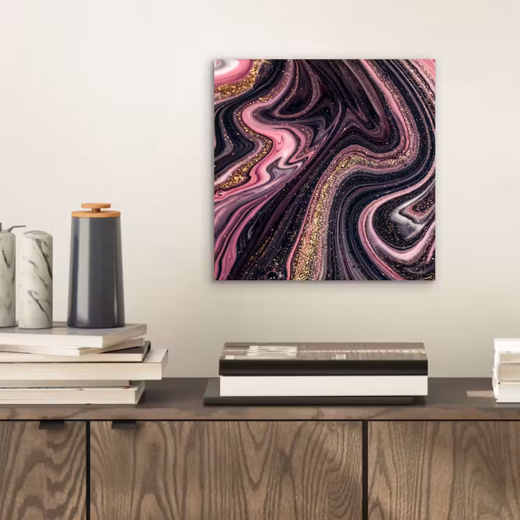 Marmerlook - Roze - Paars - Goud - Luxe - Marmer aluminium wit klein -sfeer1