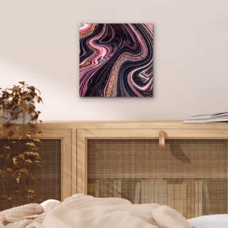Marmerlook - Roze - Paars - Goud - Luxe - Marmer aluminium wit klein -sfeer3