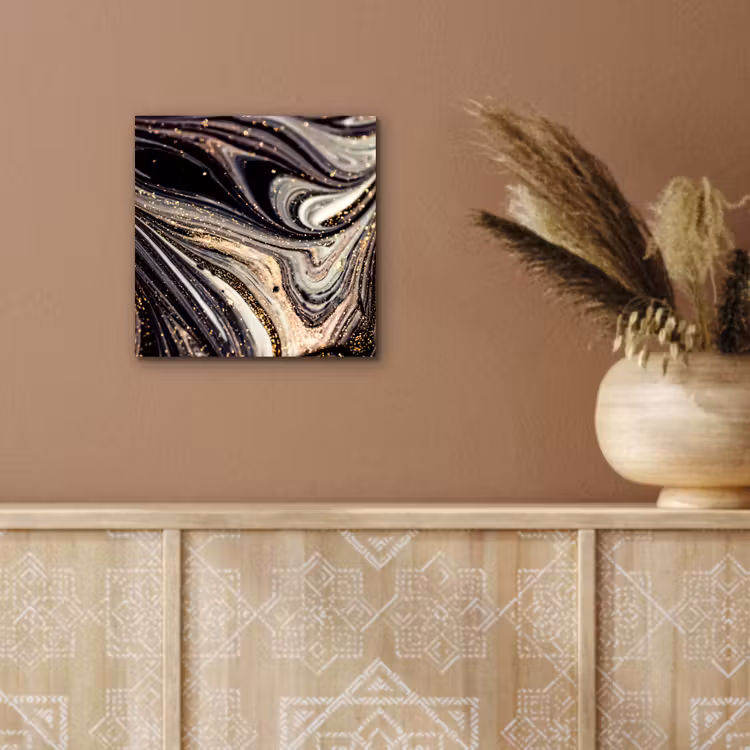 Marmerlook - Zwart - Goud - Wit - Glitter - Marmer aluminium wit klein -sfeer4