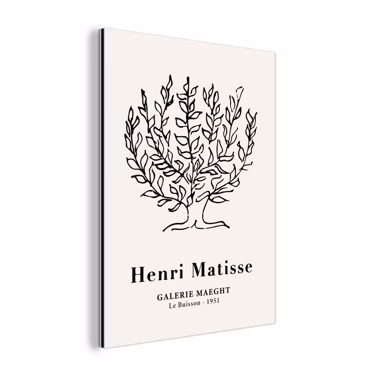 Matisse - Boom - Natuur - Oude meesters aluminium wit klein -3d