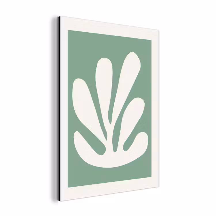 Matisse - Groen - Oude meesters aluminium wit klein -3d