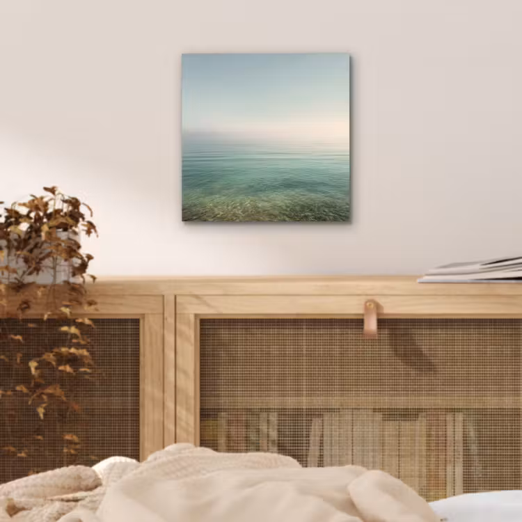 Zee - Horizon - Blauw - Mist aluminium wit klein -sfeer3