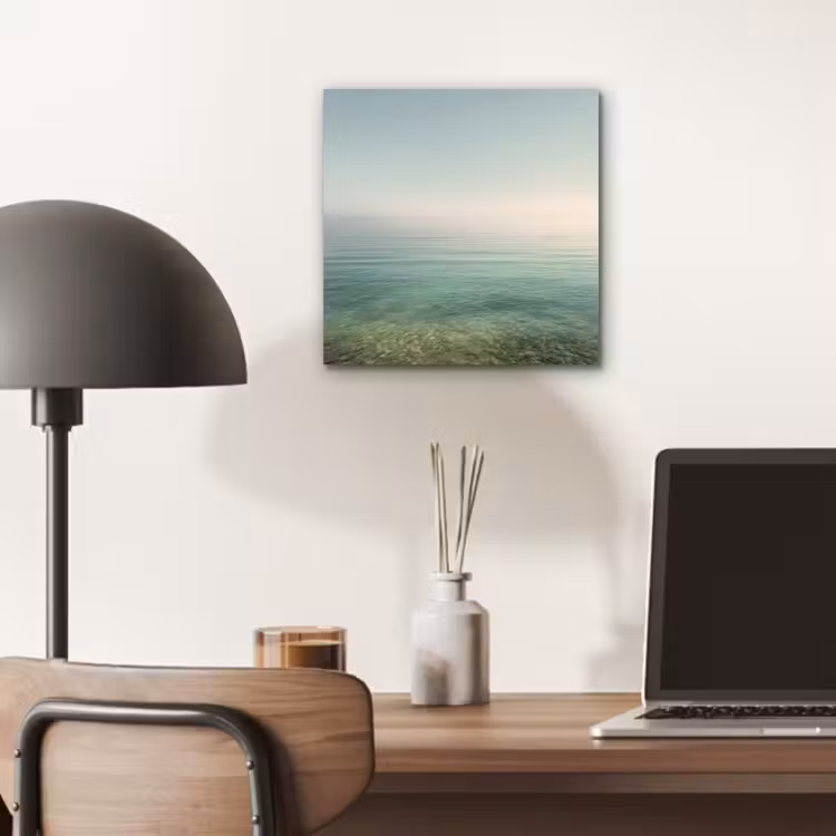 Zee - Horizon - Blauw - Mist aluminium wit klein -sfeer5