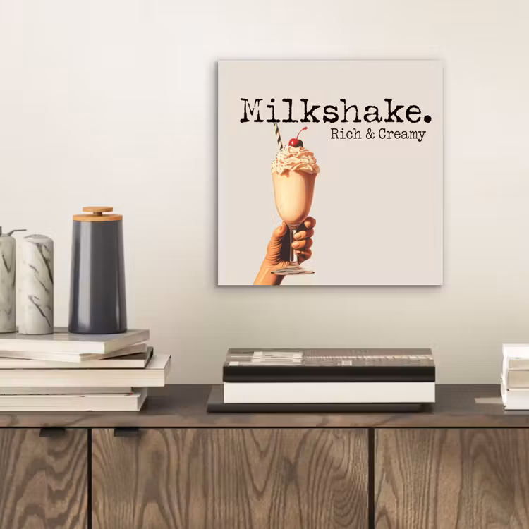 Milkshake - Kers - Rietje aluminium wit klein -sfeer1