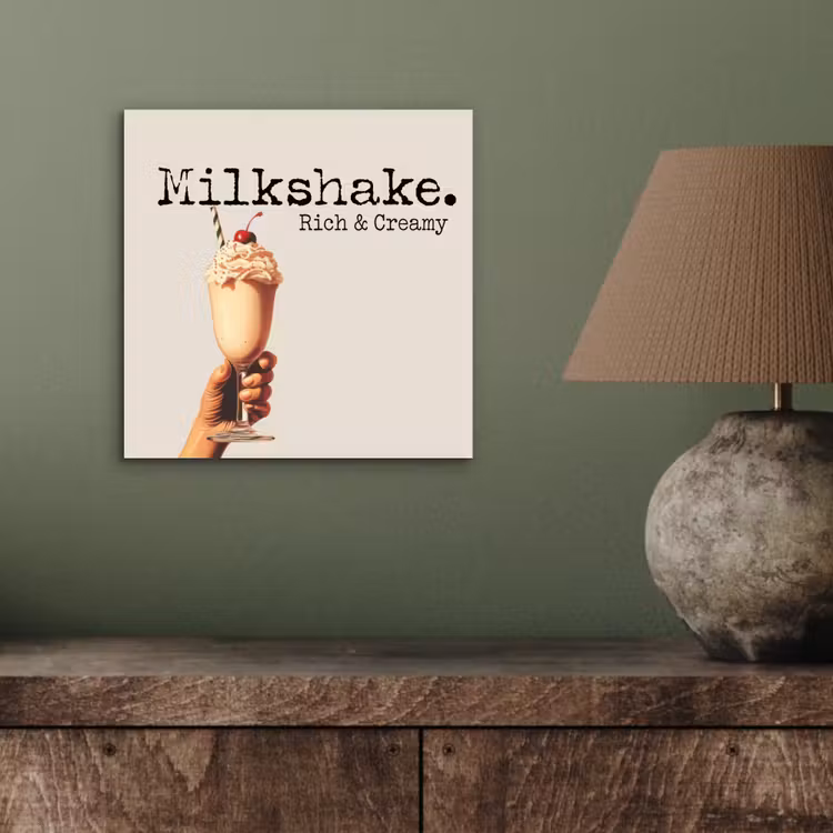 Milkshake - Kers - Rietje aluminium wit klein -sfeer2