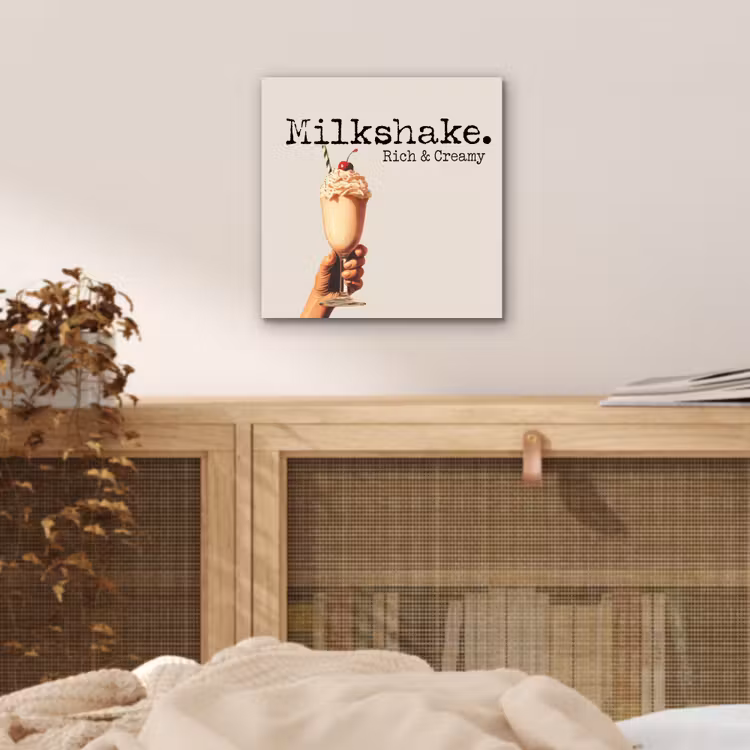 Milkshake - Kers - Rietje aluminium wit klein -sfeer3