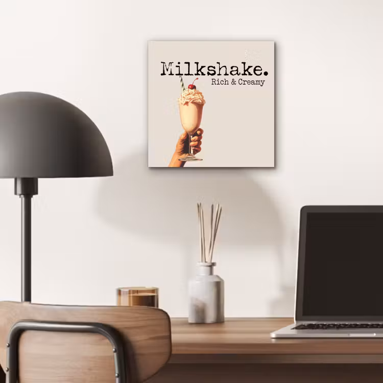 Milkshake - Kers - Rietje aluminium wit klein -sfeer5
