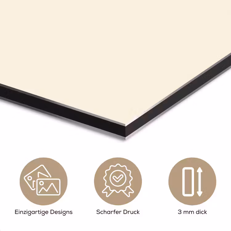 Minimalistisch - Schepijs - Hoorntje - Beige aluminium wit klein -closeup_DE
