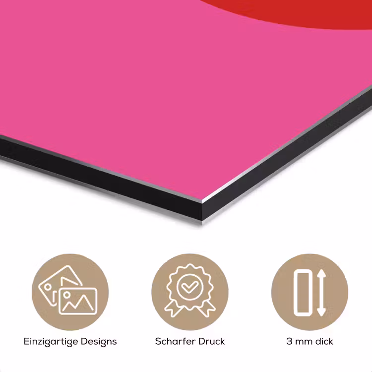 Minimalistisch - Rood - Roze - Hartjes aluminium wit klein -closeup_DE