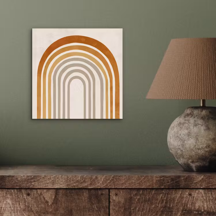 Minimalistisch - Boog - Lijnen - Beige aluminium wit klein -sfeer2