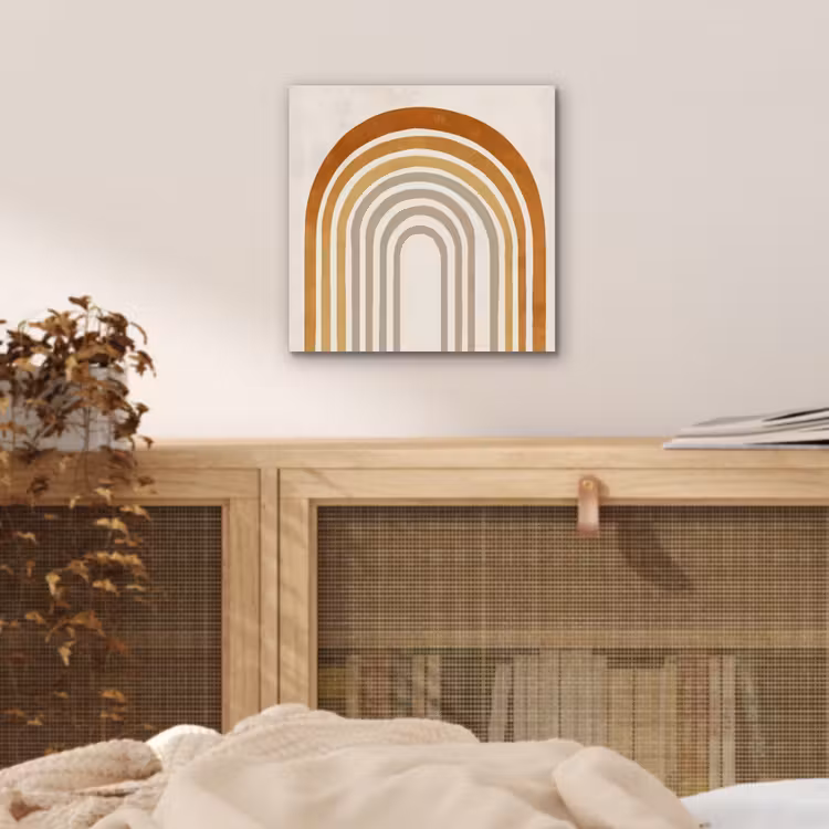 Minimalistisch - Boog - Lijnen - Beige aluminium wit klein -sfeer3