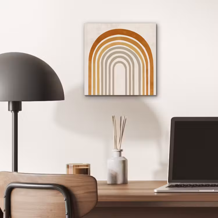 Minimalistisch - Boog - Lijnen - Beige aluminium wit klein -sfeer5