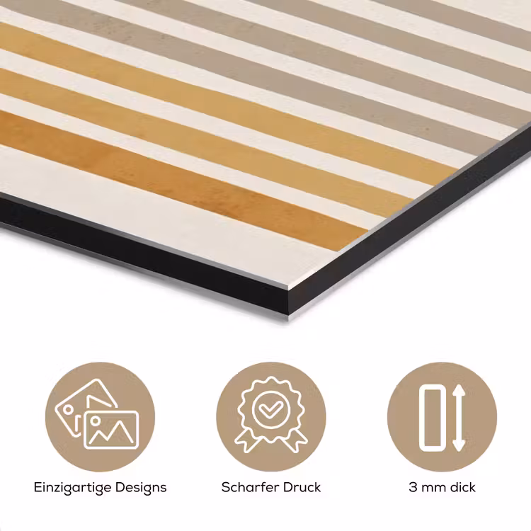 Minimalistisch - Boog - Lijnen - Beige aluminium wit klein -closeup_DE
