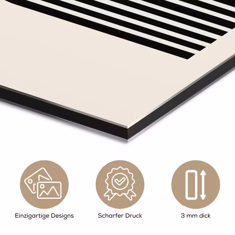 Minimalistisch - Zwarte boog - Gouden cirkel aluminium wit klein -closeup_DE