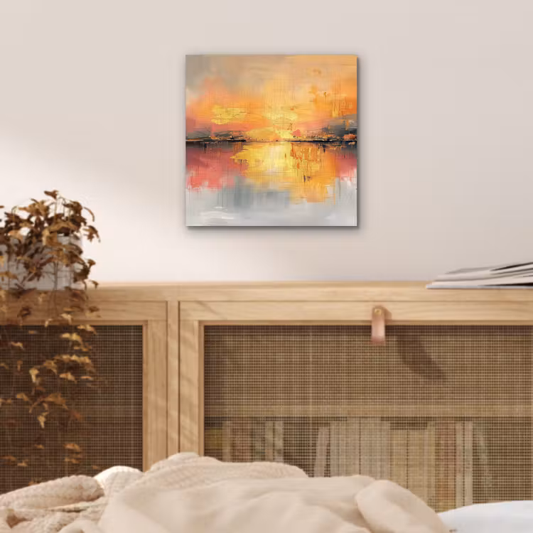 Modern - Abstract - Goud - Roze aluminium wit klein -sfeer3