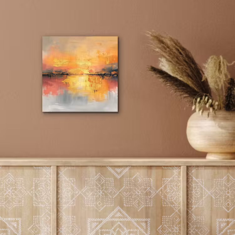 Modern - Abstract - Goud - Roze aluminium wit klein -sfeer4