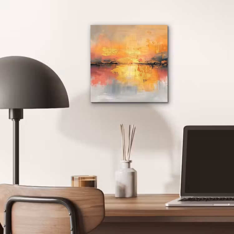 Modern - Abstract - Goud - Roze aluminium wit klein -sfeer5