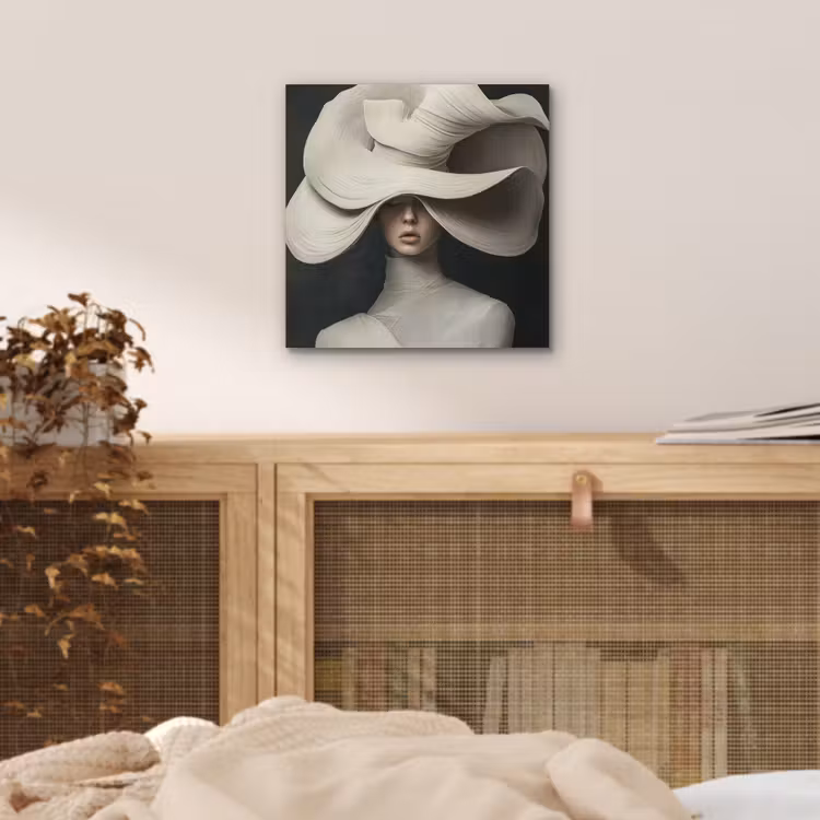 Modern - Vrouw - Hoed aluminium wit klein -sfeer3