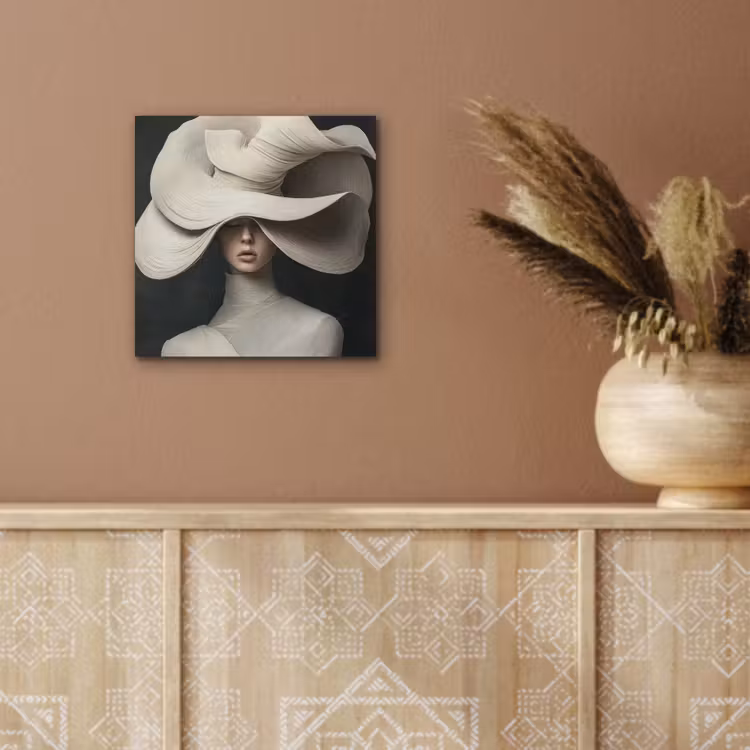 Modern - Vrouw - Hoed aluminium wit klein -sfeer4